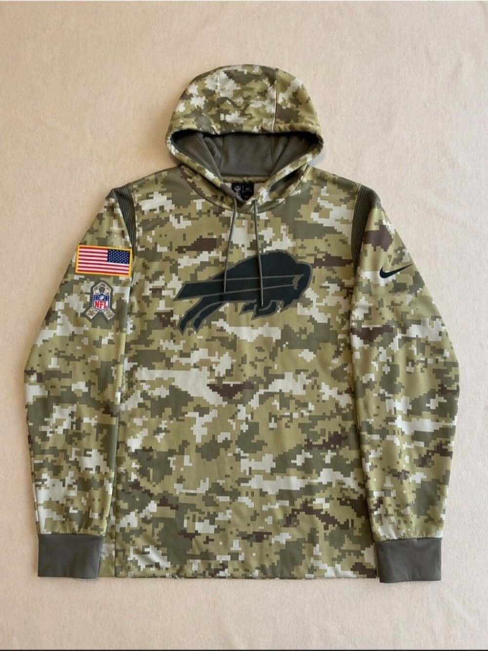 Nike On-Field Buffalo Bills Salute to Service Hoodie Camo NFL Pullover Men’s XL